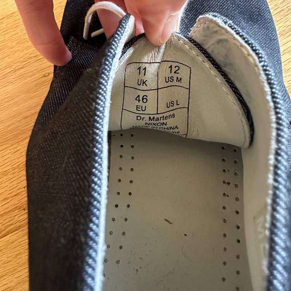 Dr Martens Nixon Boot - Dark Blue Denim - Size 12 - Picture 2 of 6